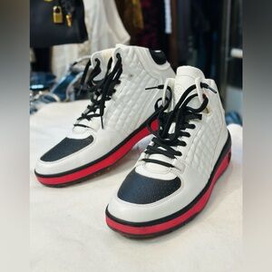 G/FORE White Leather Upper Sneakers size 12 US